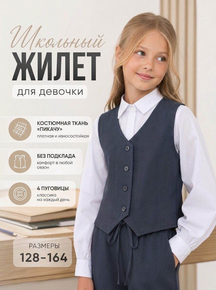 Жилет школьный