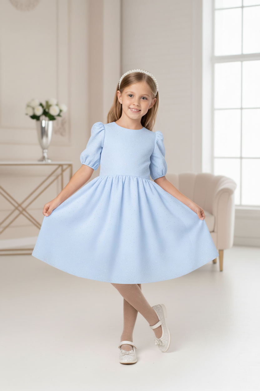 Платье нарядное на утренник со стразами — изображение 13