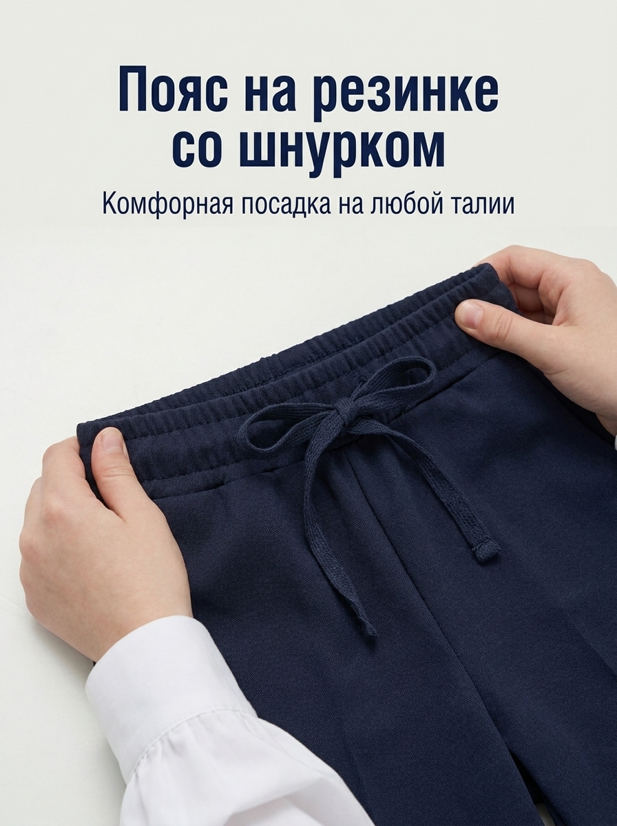 Синий школьный костюм — изображение 4